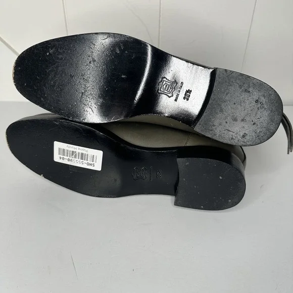 Pierre Hardy Leather Ankle Boots Olive Green Size‎ EU 38.5/ US 8.5 Gold Zippers - Picture 11 of 14